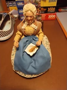 10" Hand Painted Porcelain Grandma Sitting in a Rocker Dress Immaculate Hose SAL - Picture 1 of 3