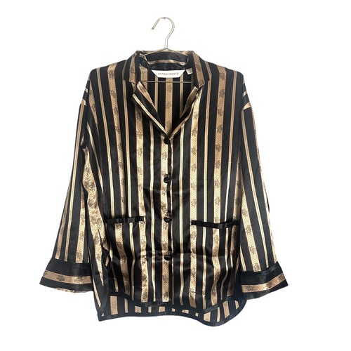 UNDERCOVER Abito da notte Victoria's Secret a righe in raso cravatta taglia M