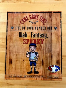 2002 Vintage Print Ad ESPN Fantasy Baseball SPARKY 10"x12" - Picture 1 of 1