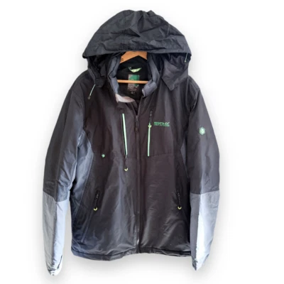 Chaqueta Abrigo Para Hombres Regatta Isotex 5000 Azul Marino Con Capucha Acolchada Exterior Talla Grande Foto 1 de 4