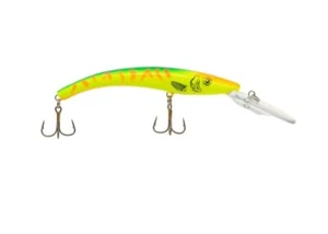 Reef Runner 800 Series Deep Diver - Red Hot Tiger - Walleye Trolling Crankbait - Foto 1 di 1