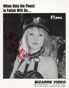 Flame Bizarre Video Adult Actress Signed Autographed 8x10 Photo - Picture 1 of 1