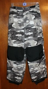 CHEROKEE Boys' XL SNOW/SKI PANTS (black camouflage w/ adjustable waist) GUC - Picture 1 of 4