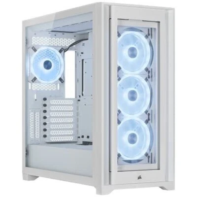 Corsair iCUE 5000X RGB QL Edition Mid Tower Case - True White (CC9011233WW) - Image 1 of 4