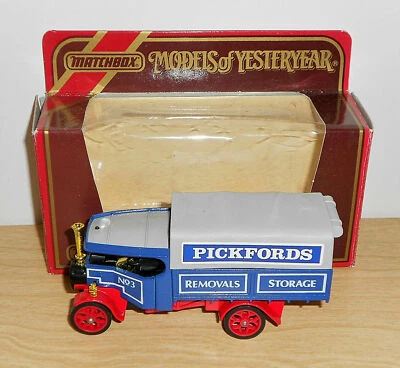Matchbox Models of Yesteryear Y27-1.A1(Scarce) 1922 FODEN STEAM WAGON "PICKFORDS - Image 1 of 4