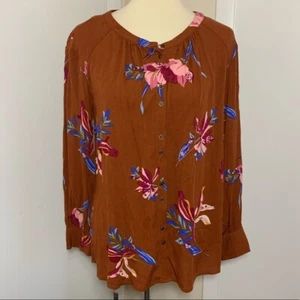 A.N.A. Long Sleeve Button Down Blouse Women's Sz Xs - Picture 1 of 12