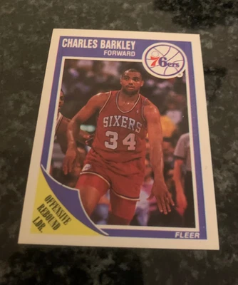 1989-90 Fleer Basketball #113 CHARLES BARKLEY........NRMT - Image 1 of 2