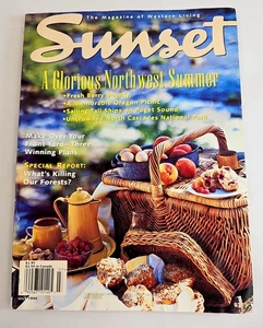 Sunset Magazine 1995, July Sea Fever, Garden Inspirations, Great Western Picnics - Picture 1 of 7