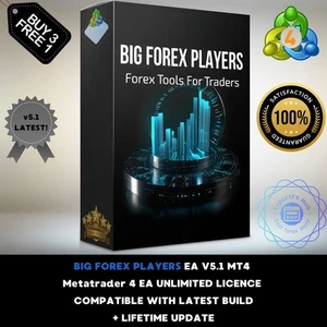 v5.1 Big Forex Players EA Expert Advisor Metatrader 4 MT4 Auto Trading Robot - Picture 1 of 8