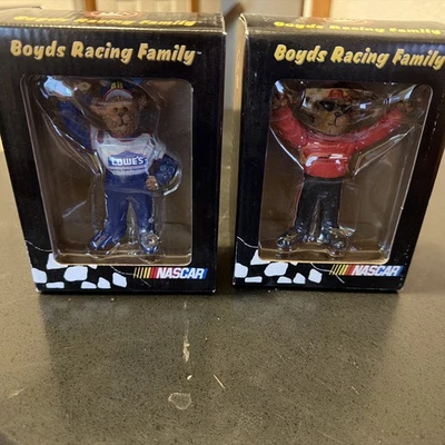 Boyds Bearstone Dale Earnhardt Jr & Jimmie Johnson Adornos de Navidad - Nuevos Foto 1 de 2