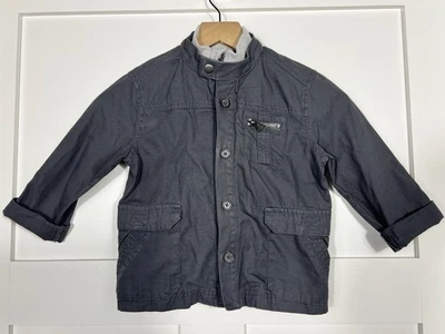 Oshkosh мальчиков 4T серый молнии куртка общего назначения грузовой сафари подлинный детский толстовка - Изображение 1 из 4