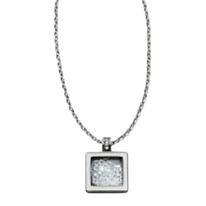 Brighton Meridian Zenith Shaker Necklace Silver Crystals 27 Inch - Picture 1 of 7