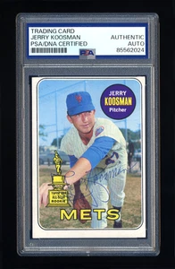 JERRY KOOSMAN VINTAGE SIGNED 1969 TOPPS PSA/DNA NEW YORK METS WSC AUTOGRAPHED - Picture 1 of 2