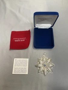 Reed and Barton 2000 Annual Sterling Silver Christmas Millennium Ornament - Picture 1 of 4