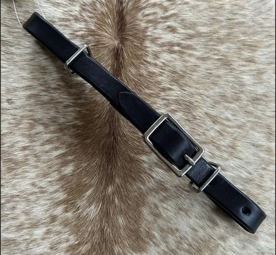 SHOWMAN PRODUCTS Western Leather Black Curb Strap for Horse Bridles Horse Tack FREE SHIP