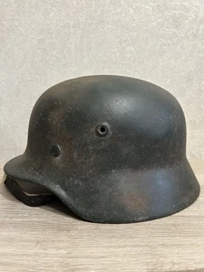 Casco alemán original bonito casco M40 talla 66 Segunda Guerra Mundial - Imagen 1 de 12