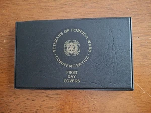 7 Veterans Of Foreign Wars 75th Annv. Commemorative 1974 FDCs Fleetwood Folio - Picture 1 of 8