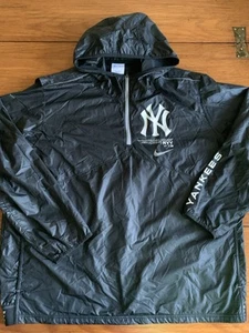 NWOT Nike MLB Genuine Merchandise New York Yankees Hooded Rain Jacket 1/4 Zip XL - Picture 1 of 4