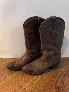 VINTAGE! Damen 9B Ariat Cowboystiefel braun Leder - Bild 1 von 7