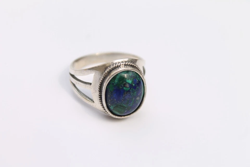 The sterling silver ring with natural stone in Eilat - Image 1 of 1
