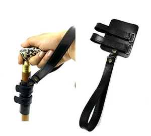 Walking Cane Wrist Cords Leather Natural Best Unique Style Easy Care Stick New - Picture 1 of 8