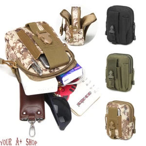 Tactical Molle Pouch EDC Belt Waist Military Waist Bags Fanny Pack Bag Pocket US - Picture 1 of 14