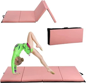 6'x4'x2" Gymnastics Mats Fitness Exercise Mat 4 Folding Extra Thick Tumbling Mat - Picture 1 of 9