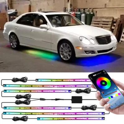 6X RGB LED Dream Color Underglow Neon Strip Light For Mercedes Benz E-Class AMG - Image 1 of 4
