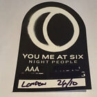 You me at six black Old Used Backstage Pass