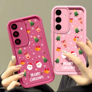 For Smausng S25 S24 Ultra S23 FE A16 A55 A15 A54 A05s Christmas Santa Case Cover - Picture 1 of 18