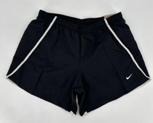 Nike Shorts Girl's XL Run Running Black White Retro Dri-Fit DQ3393-010 NWT - Picture 1 of 16