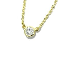 Auth TIFFANY&Co. By The Yard - 18K Yellow Gold Diamond Necklace