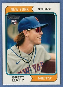 2023 Topps Heritage Brett Baty Rookie Card #265 Mets RC QTY - Picture 1 of 2