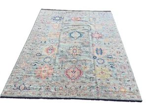 10x14ft New Gray Turkish Oushak Heriz Geometric hand knotted NZ wool area rug,15 - Picture 1 of 12