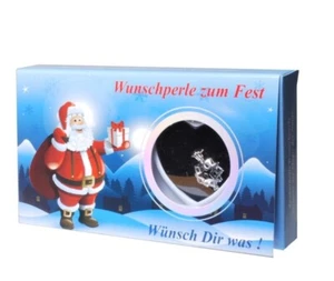 Weihnachten Wunschperle im Geschenkkarton Perle mit Anhänger und Halskette - Bild 1 von 1
