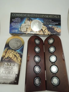 2013 Israel 10 State Medals "The Ten Commandments" each 13.92mm 1.244g Platinum - Picture 1 of 8