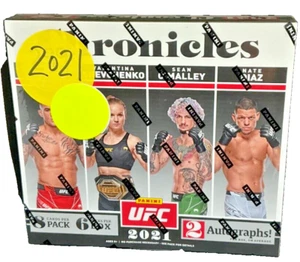 2021 Panini Chronicles UFC MMA Factory Sealed Hobby Box 2 Auto Per Box On Avg - Picture 1 of 1