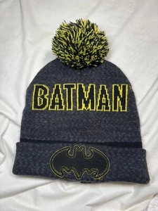 Batman Beanie Official Black/gray/yellow RN 14750 - Picture 1 of 3