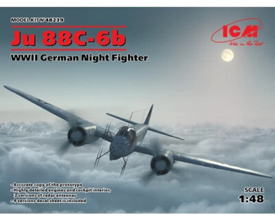 Junkers Ju 88C-6b WWII German Night Fighter 1:48 ICM48239 - icm modellismo - Immagine 1 di 4