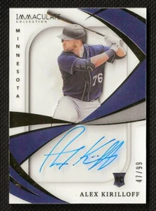 ALEX KIRILLOFF ⭐ 2021 Immaculate SHADOWBOX ROOKIE Patch ON CARD Auto /99 RC MINT - Picture 1 of 2