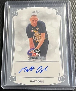 2023 Leaf PBA Matt Ogle Premier Edition Base Autograph Card #BA-MO1 - Picture 1 of 3