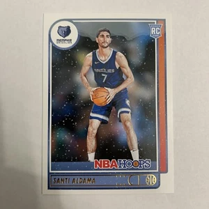Santi Aldama 2021-22 NBA Hoops Base Winter Holiday Rookie RC #207 - Picture 1 of 2