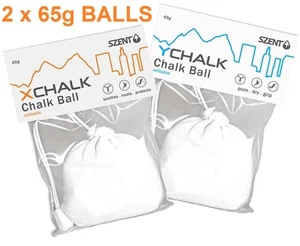 2 X 65g Refillable Rock Climbing Chalk Ball Shot Sock - X&Y Chalk Combo - Picture 1 of 2