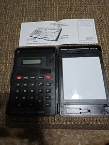 vintage calculator with phone list and white board - Picture 1 of 11