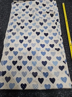 Lote de 4 yardas de tela de algodón Country Hearts Foto 1 de 4