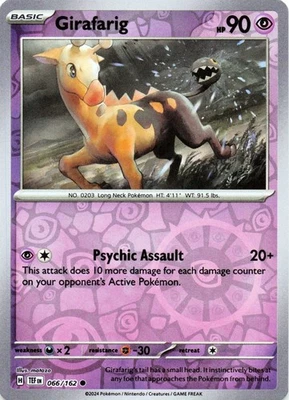 Girafarig 066/162 - REVERSE HOLO - SV05: Temporal Forces - NM - Image 1 of 2