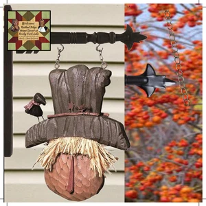 Scarecrow & Crow Resin Arrow Replacement Sign - Picture 1 of 3