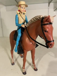 Marx JOSIE WEST Vintage Johnny Best of the West with Sorrel Pony Pancho & tack - Picture 1 of 7