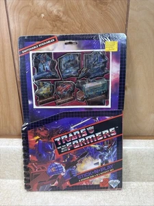STICK-N-PLAY Sticker Activity Set #1 Transformers 1983 Hasbro Vintage MISP NOS - Picture 1 of 4