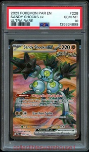 Pokemon Paradox Rift Sandy Shocks ex 228 PSA 10 - Imagen 1 de 2